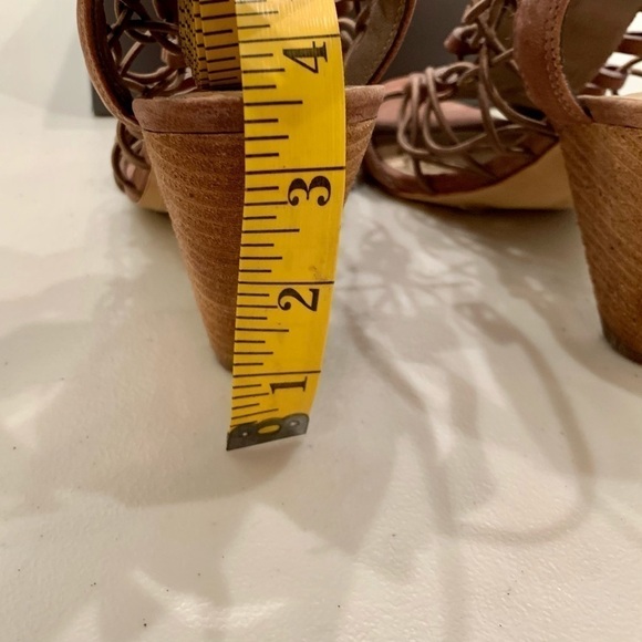 Vince Camuto Bootie Adult 8.5 Smoke Taupe VC-Evel Stacked Block Heel Open Toe - Picture 6 of 12